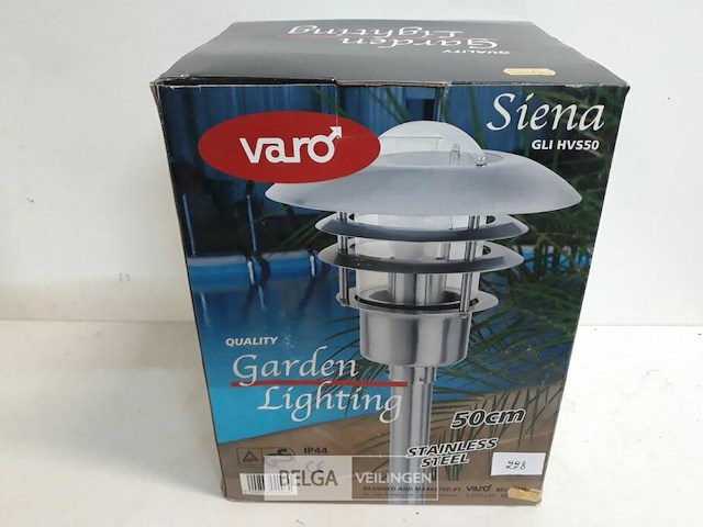 1 x buitenlamp inox op voet 50 cm - afbeelding 2 van  3