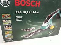 1 x buxusschaar 12 cm abs 10,8 li pvc opbergdoos + vervangmes als grasschaar lader 3,5u - afbeelding 3 van  3