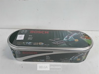 1 x buxusschaar 12 cm isio 3,6v + vervangmes als grasschaar in blikken opbergdoos - afbeelding 2 van  3