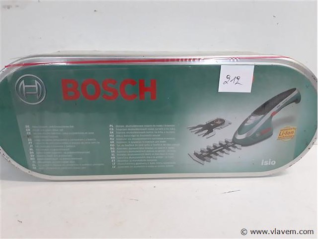 1 x buxusschaar 12 cm isio 3,6v + vervangmes als grasschaar - afbeelding 1 van  2