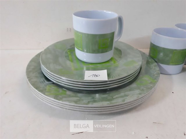 1 x campeer dinner set melamine - afbeelding 3 van  3