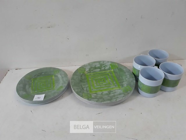 1 x campeer dinner set melamine - afbeelding 1 van  3