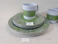 1 x campeer dinner set melamine - afbeelding 3 van  3