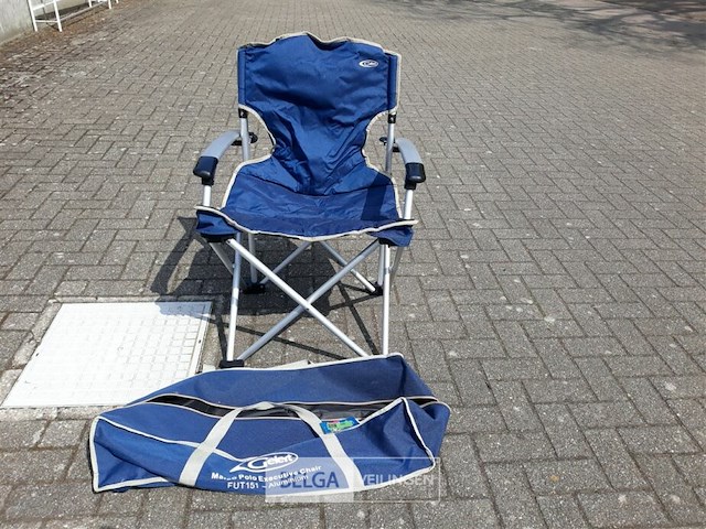 1 x campingstoel alu leuning opklapbaar - afbeelding 2 van  3