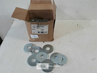 1 x carrosserie rondellen verzinkt m 16 x 50 mm 100 stuks - afbeelding 1 van  3