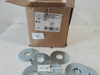 1 x carrosserie rondellen verzinkt m 16 x 50 mm 100 stuks - afbeelding 3 van  3