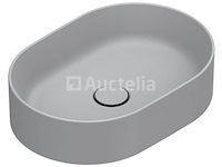 1 x catalano lavabo 50 x 35 cemento satina cataglaze + antibaceterial protection - afbeelding 2 van  4