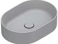 1 x catalano lavabo 50 x 35 cemento satina cataglaze + antibaceterial protection - afbeelding 1 van  4
