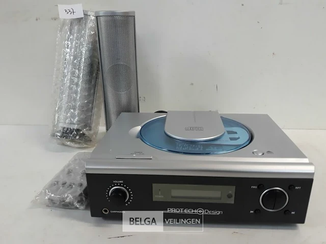 1 x cd speler met 2 boxen + afstandsbediening - afbeelding 3 van  3