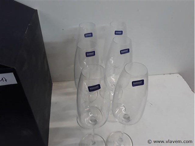 1 x champagneglazen 6 stuks - afbeelding 2 van  2