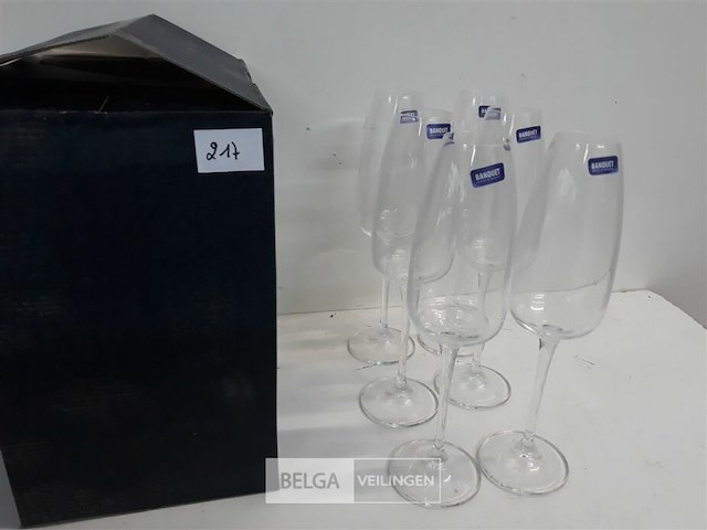 1 x champagneglazen 6 stuks - afbeelding 1 van  3