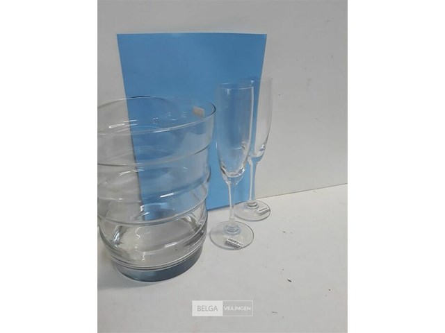 1 x champagneset emmer + 2 glazen - afbeelding 3 van  3