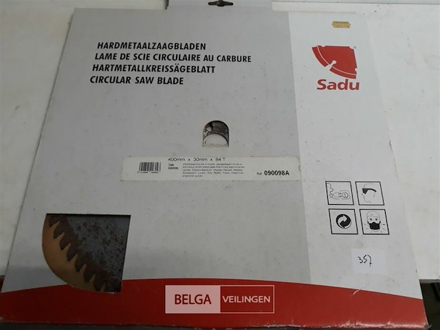 1 x cirkelzaagblad widea 400 mm 84t - afbeelding 2 van  3