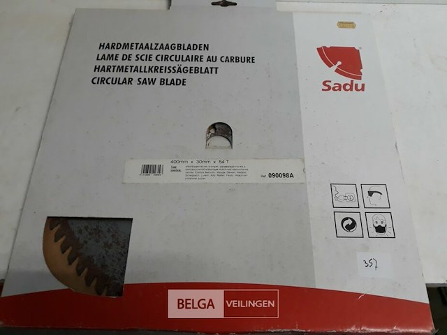 1 x cirkelzaagblad widea 400 mm 84t - afbeelding 1 van  3