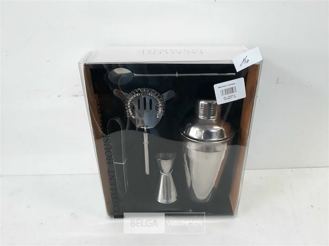 1 x coctail shakerset 5 delig - afbeelding 1 van  3