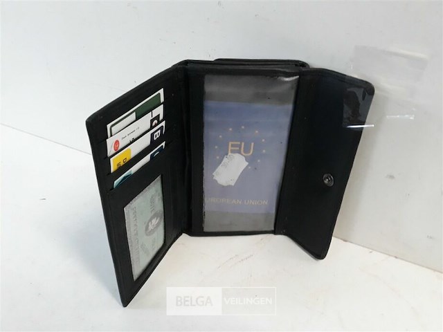 1 x dames portefuille zwart - afbeelding 3 van  3