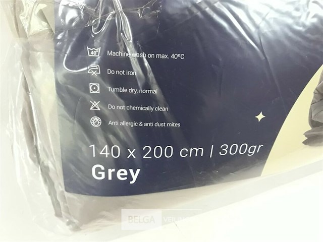 1 x dekbed zelesta 140x200 grey - afbeelding 3 van  3