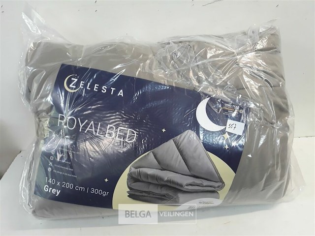1 x dekbed zelesta 140x200 grey - afbeelding 2 van  3