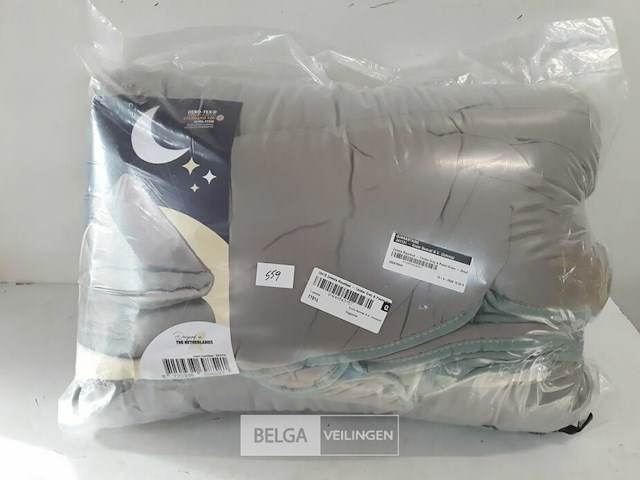 1 x dekbed zelesta 240x200 groen/grijs - afbeelding 1 van  3
