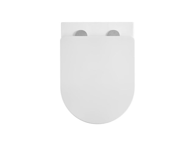 1 x design hangtoilet tornado wit - gesloten onderbodem - afbeelding 3 van  6