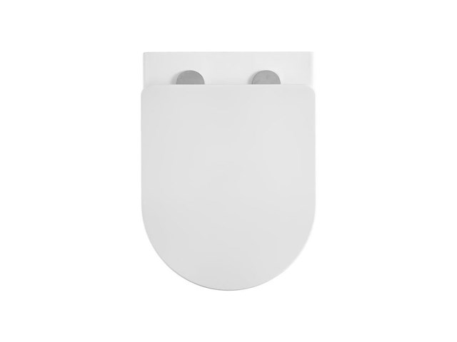 1 x design hangtoilet tornado wit - gesloten onderbodem - afbeelding 3 van  6