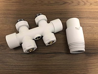 1 x design kraanset wit - vloer (recht) - afbeelding 1 van  2