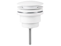 1 x design sifon met afvoerplug mat wit - afbeelding 4 van  5
