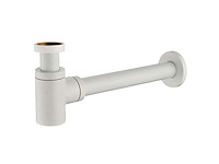 1 x design sifon met afvoerplug mat wit - afbeelding 5 van  5