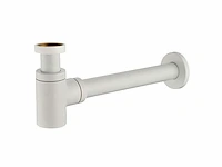 1 x design sifon met afvoerplug mat wit - afbeelding 5 van  5