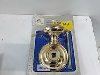 1 x deurbol messing gepolijst 70 mm - afbeelding 2 van  3
