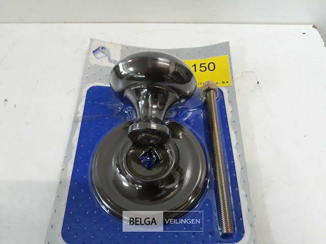 1 x deurbol messing verbronsd 70 mm - afbeelding 1 van  3