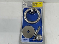 1 x deurklopper messing vernikkeld 11 cm - afbeelding 3 van  3