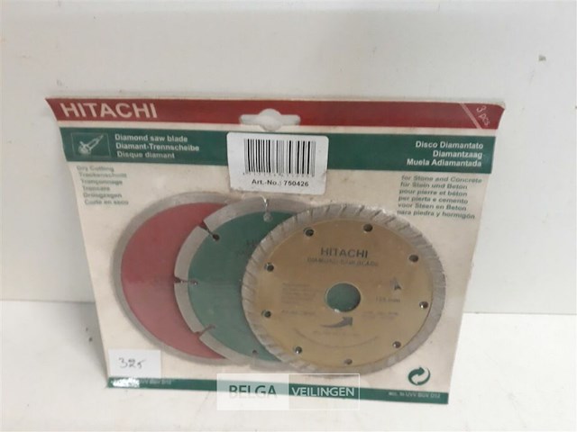 1 x diamantschijven set 125mm hitachi - afbeelding 2 van  3