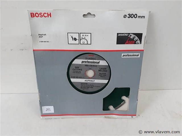 1 x diamantzaag voor asphalt 300mm - afbeelding 1 van  2
