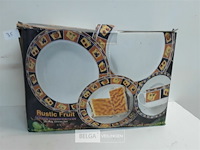 1 x dinnerset rustiek fruit - afbeelding 1 van  3
