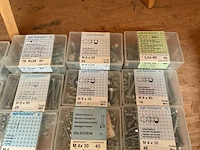 1 x doosjes nagels platte kop; zelfborende schroeven; zeskant tapbouten - afbeelding 3 van  5