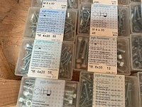 1 x doosjes nagels platte kop; zelfborende schroeven; zeskant tapbouten - afbeelding 5 van  5