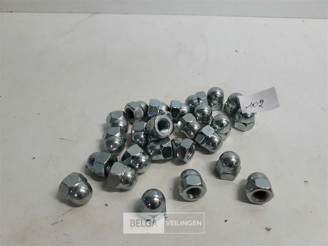 1 x dopmoer verzinkt m12 25 stuks - afbeelding 1 van  3