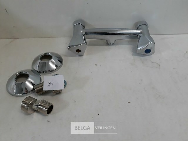 1 x douche kraan chrome knoppen showmodel - afbeelding 1 van  3