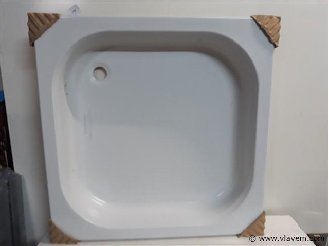 1 x douchebak 80x80 cm polyester - afbeelding 1 van  2