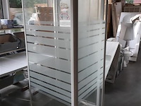 1 x douchedeur 80 + wand 75 cm showmodel - afbeelding 1 van  2