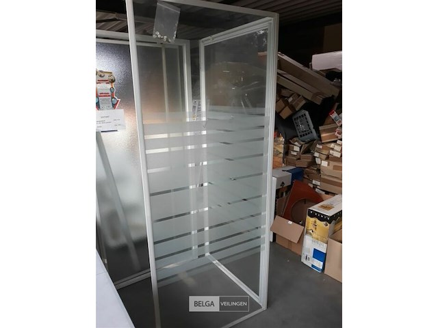 1 x douchedeur 80 + wand 75 cm showmodel - afbeelding 3 van  3
