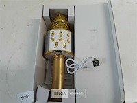 1 x draadloze microfoon goud kleur - afbeelding 3 van  3
