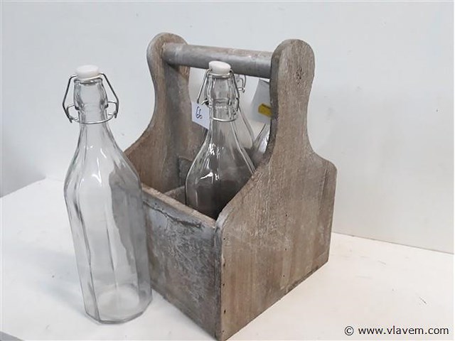 1 x draagbak met 6 melkflessen - afbeelding 2 van  2