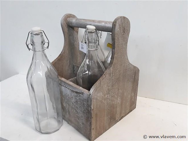 1 x draagbak met 6 melkflessen - afbeelding 2 van  2