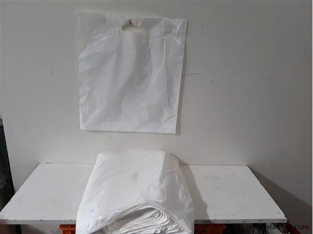 1 x draagzakken plastiek 44x50 cm +/-200 stuks - afbeelding 1 van  2