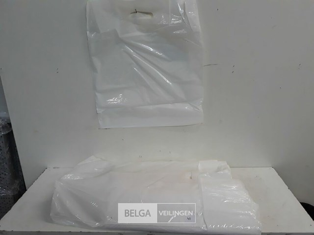 1 x draagzakken plastiek 44x50 cm +/-200 stuks - afbeelding 1 van  3