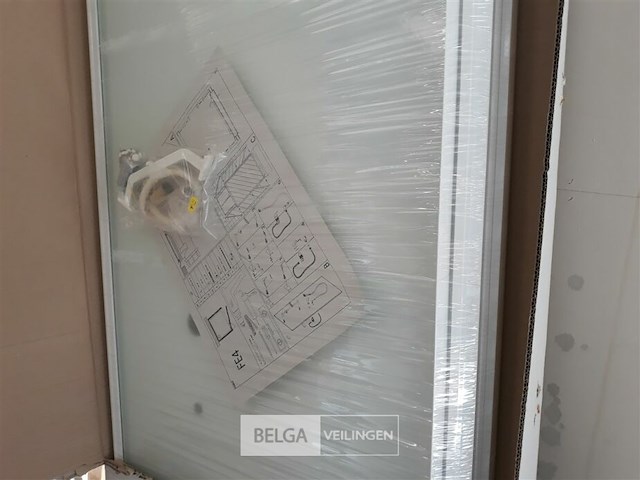 1 x draaideur + 3 zijwanden voor douchebak 80 cm - afbeelding 3 van  3