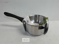 1 x dubbelwandige steelpan 16 cm pyrex - afbeelding 1 van  3