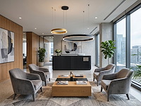 1 x duora design hanglamp zand zwart en goud 80cm&40cm duo ring 60w led cct 3 kleur & 3 stappen dimmen - afbeelding 4 van  5